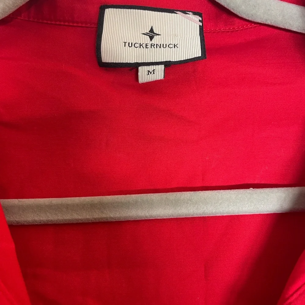 Tuckernuck Vibrant Red Blouse - Picture 3 of 4